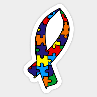 Autism Awareness Ribbon Sticker